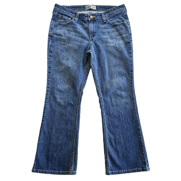 Levis Jeans Womens 12 Low Rise Bootcut Stretch Signature Denim Casual Boho Y2K - Picture 1 of 11